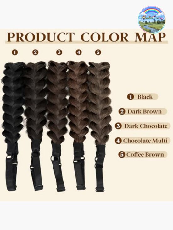 Handmade Braided Headbands Hair Hoops Elastic Stretch Headwrap